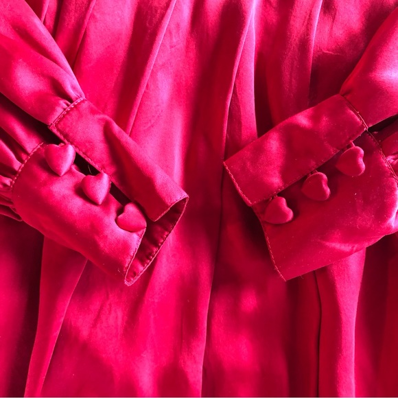 Erin Fetherston for Target red silk heart babydoll dress - Picture 4 of 13